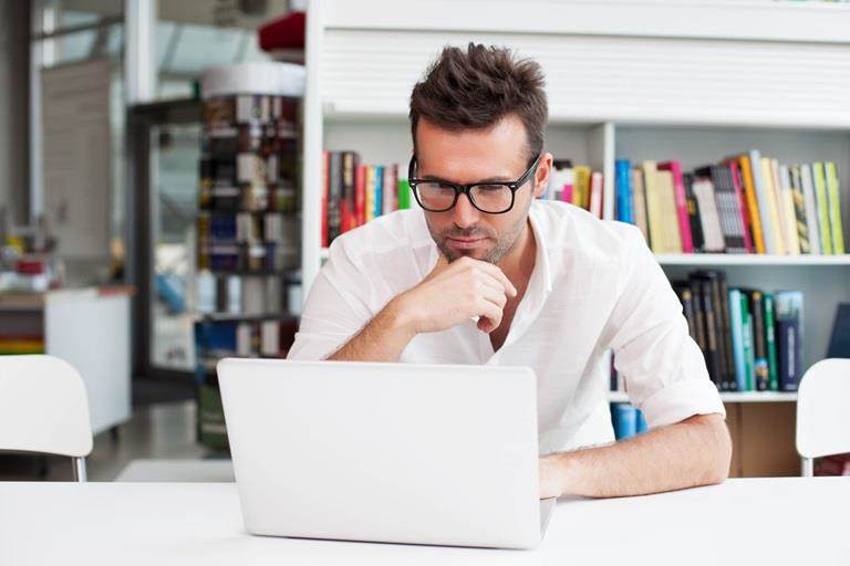 Person using laptop